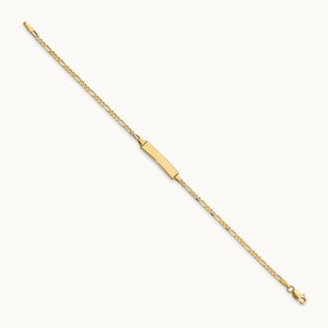 Baby Figaro ID Bracelet, 14K