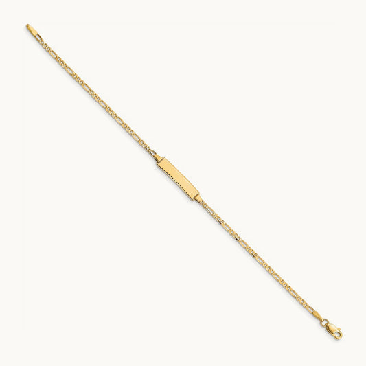 Baby Figaro ID Bracelet, 14K