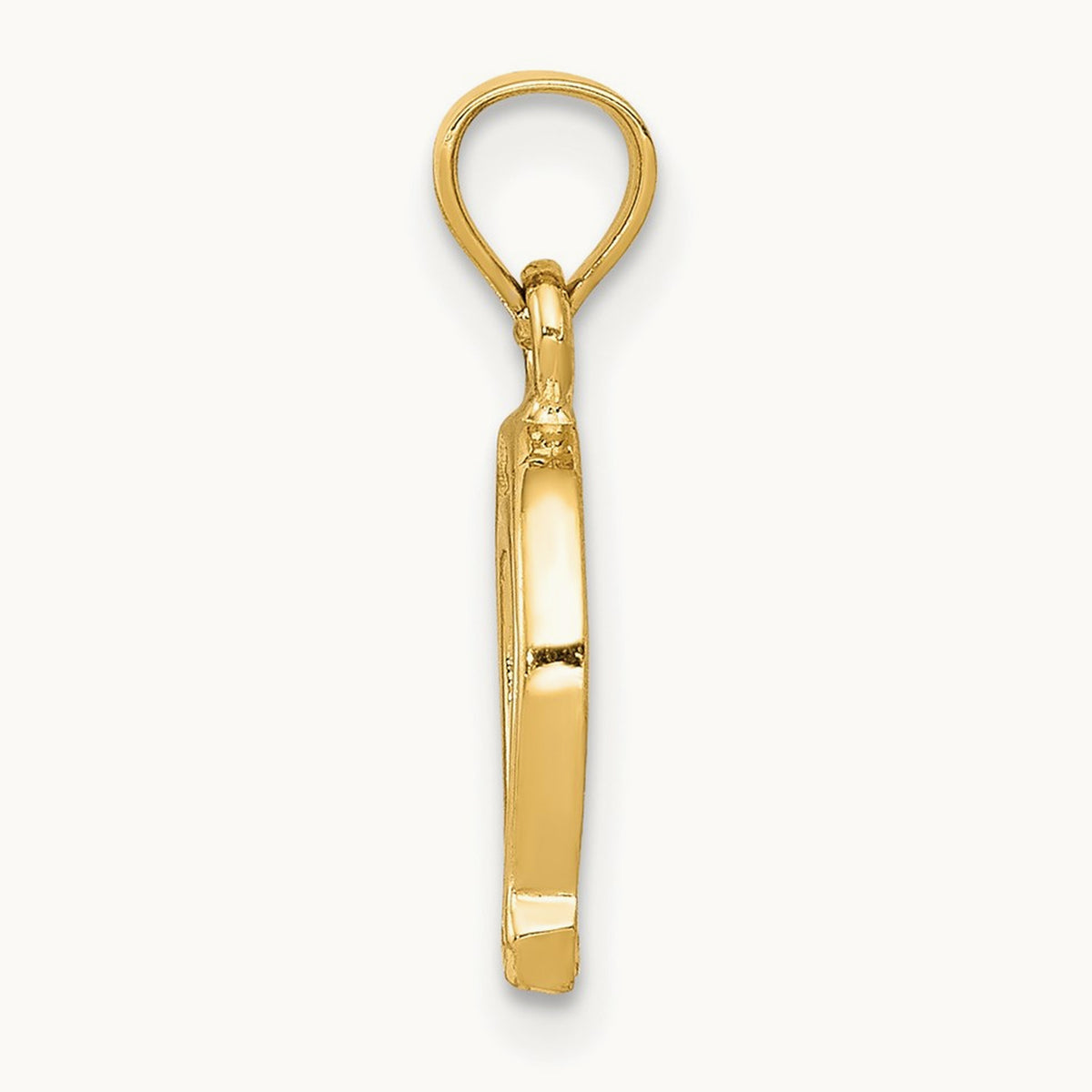 Horseshoe Pendant, 14K