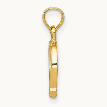 Horseshoe Pendant, 14K