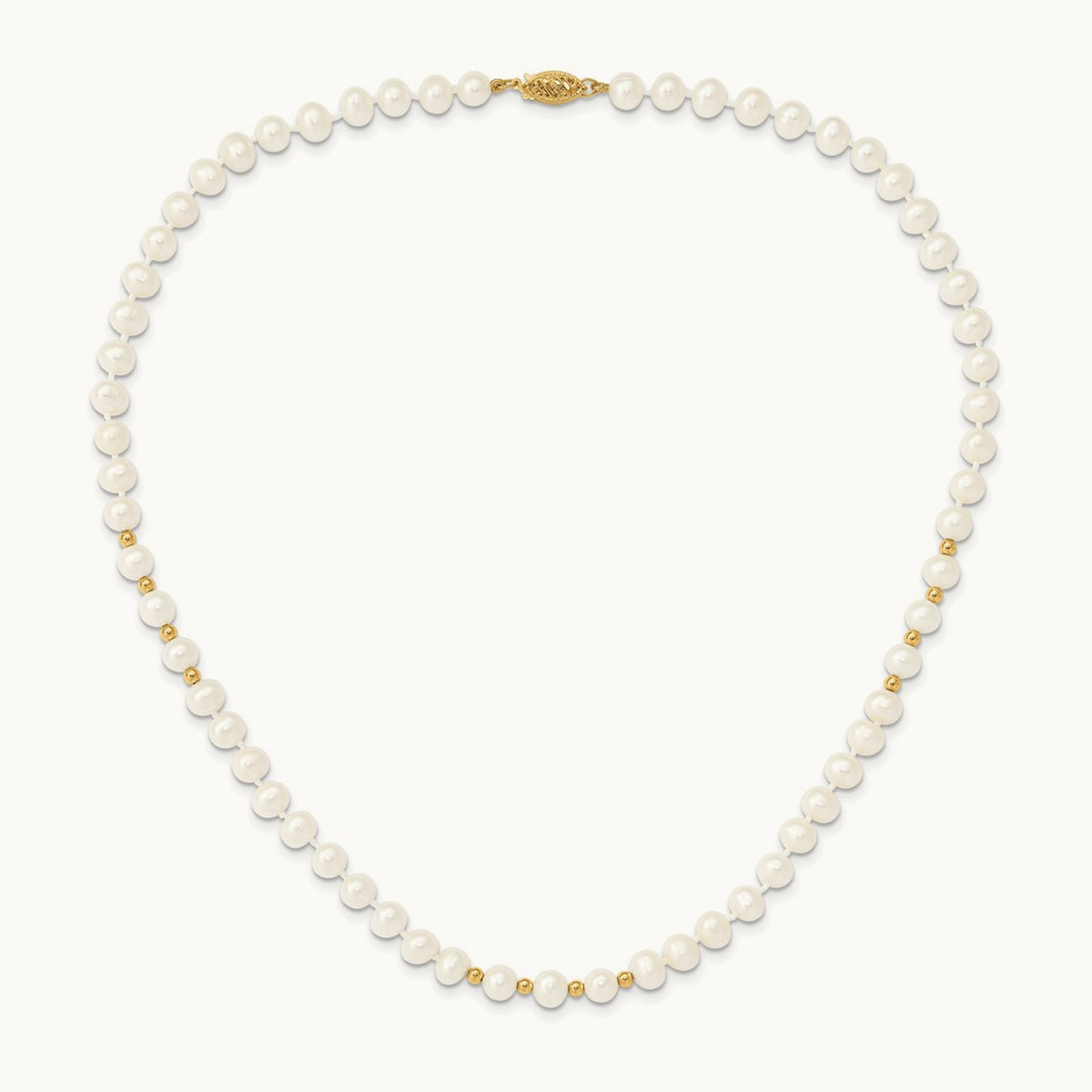 6- White FW Cultured Pearl 18in. Necklace 7.25 Bracelet Earring Set, 7mm, 14K