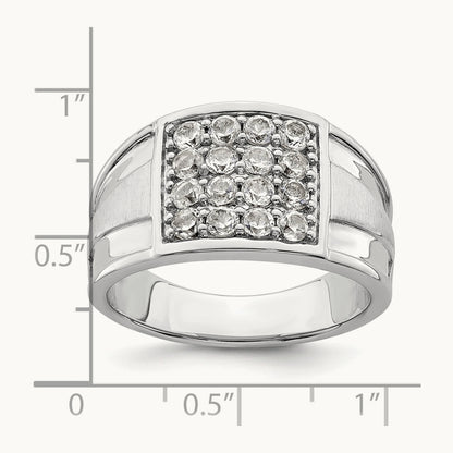 Cluster Men's Ring, 1.50 ct tw Lab-Grown Diamond