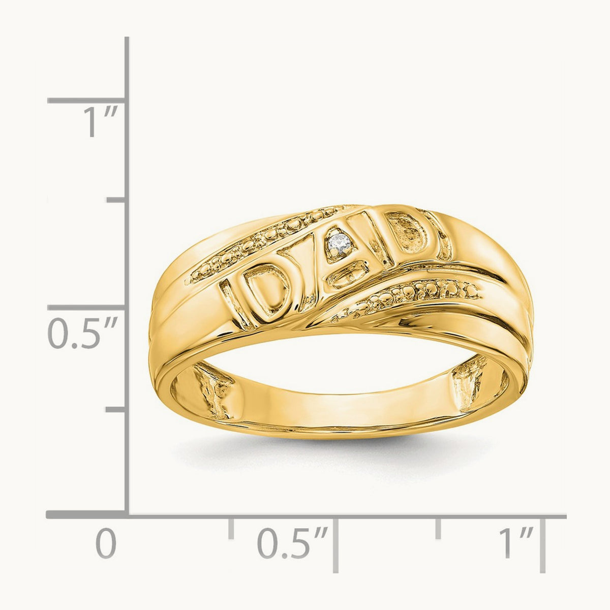 AA Diamond men's ring, 14K