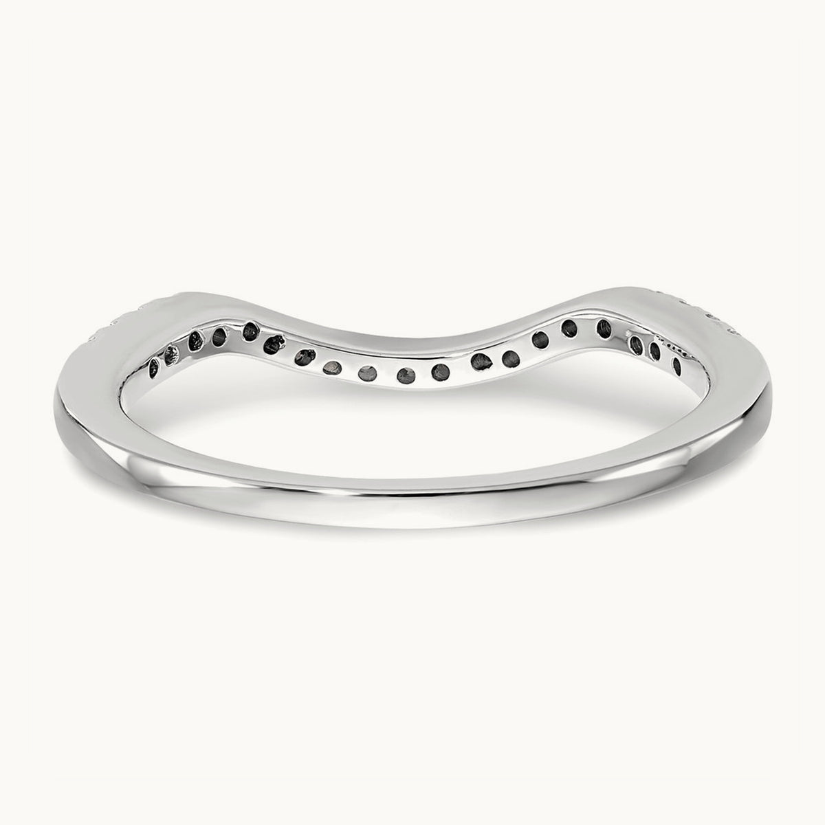 Diamond Wedding Band, 14K White Gold