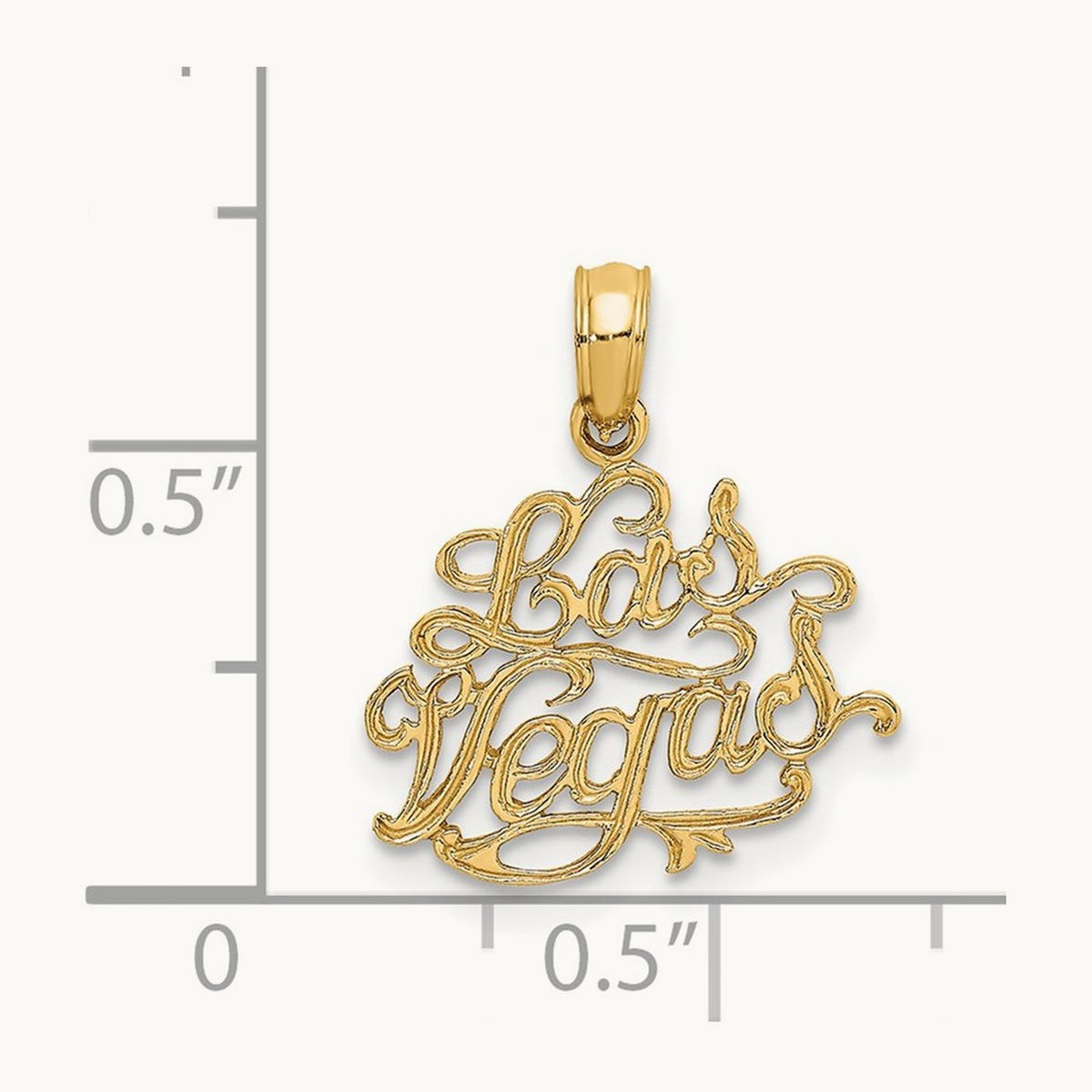 LAS VEGAS Charm, 14K