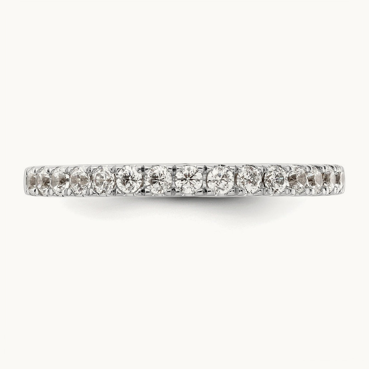 Diamond Wedding Band, 14K White Gold