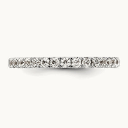 Diamond Wedding Band, 14K White Gold