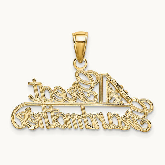 #1 GREAT GRANDMOTHER Charm, 14K