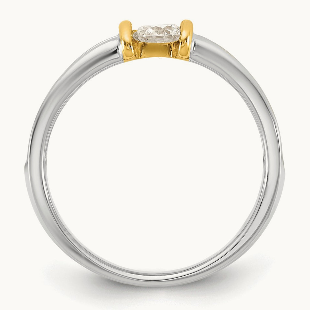 .33ct Ladies Diamond Wedding Band, 14K Two-tone
