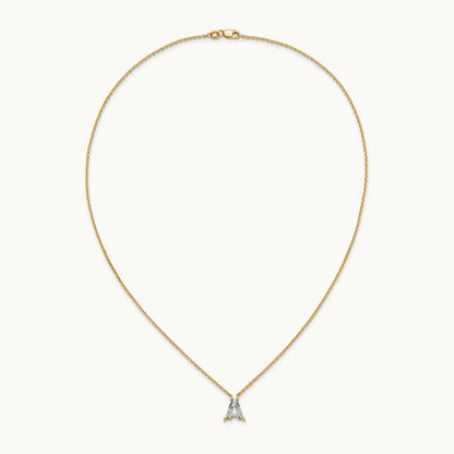 Initial Necklace, 1 1/4-2 1/3 ct Lab-Grown Diamond