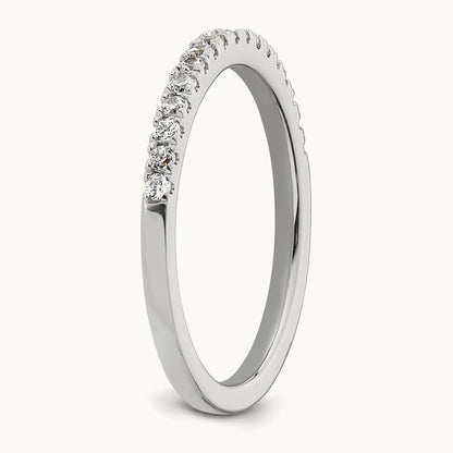 Diamond Wedding Band, 14K White Gold