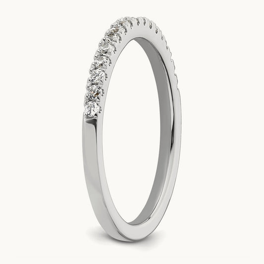 Diamond Wedding Band, 14K White Gold
