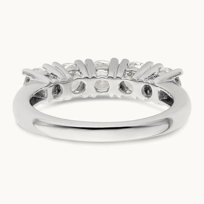 5-Stone Diamond Band, 14K White Gold