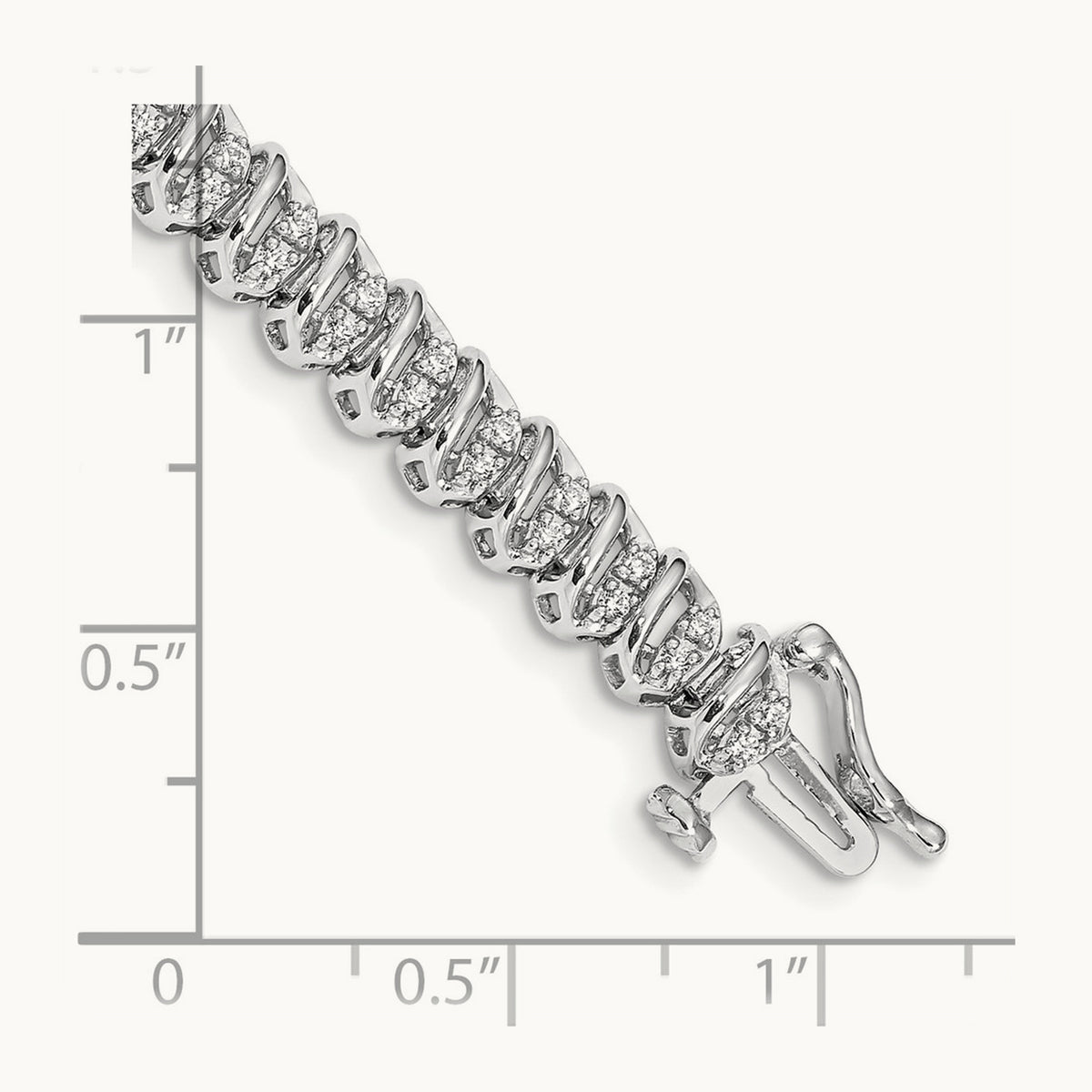 Diamond Fancy Bracelet, 14K White Gold
