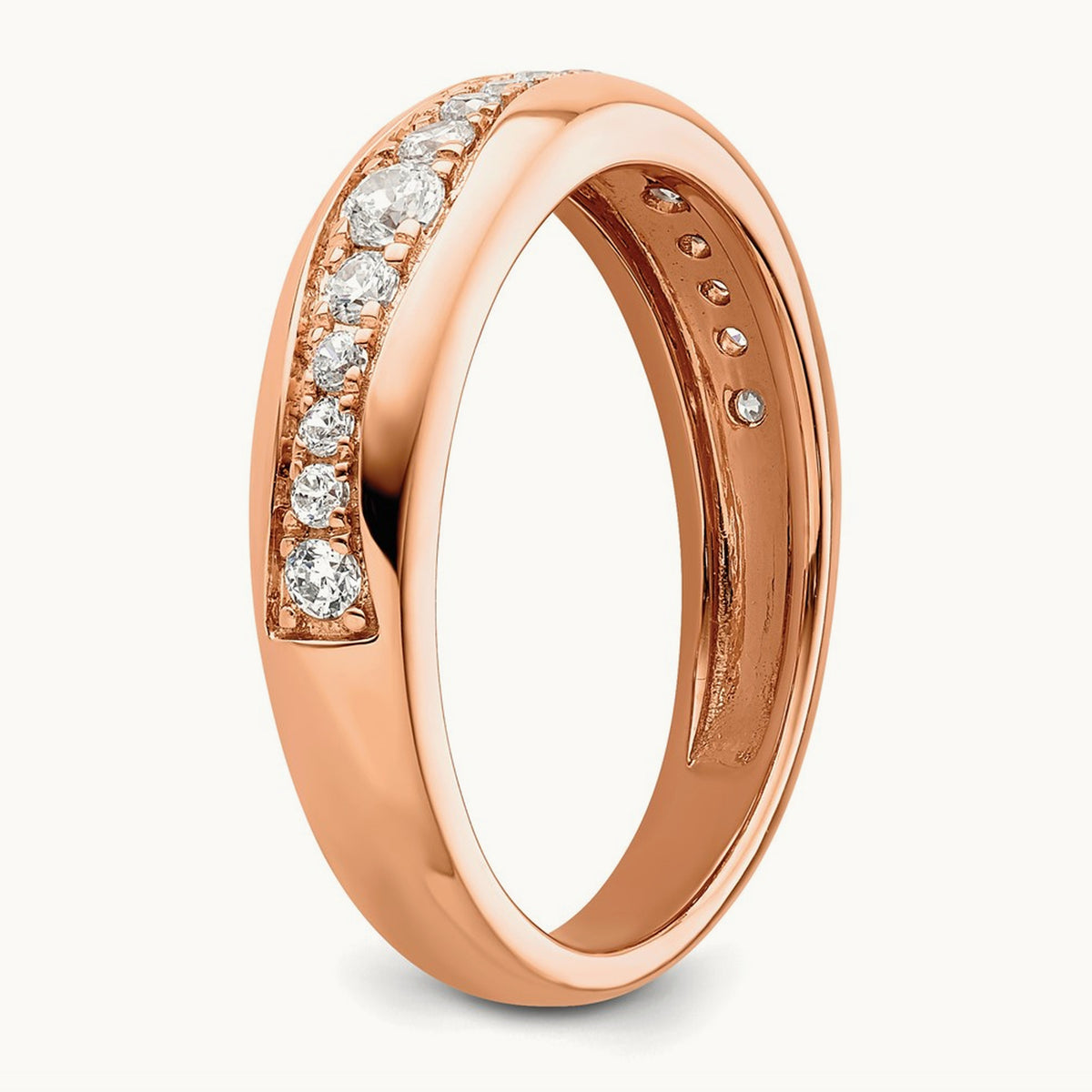Fashion Band, 0.25 ct tw Lab-Grown Diamond — 14K Rose Gold