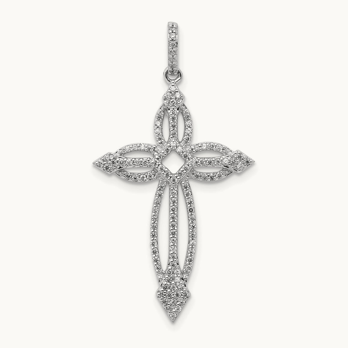 1/3ct. Diamond Fancy Cross Pendant — photo set