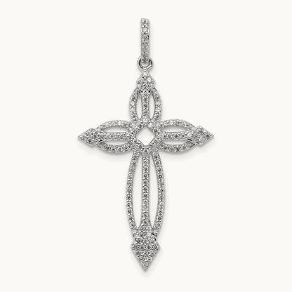 1/3ct. Diamond Fancy Cross Pendant — photo set