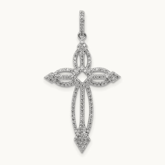 1/3ct. Diamond Fancy Cross Pendant — photo set