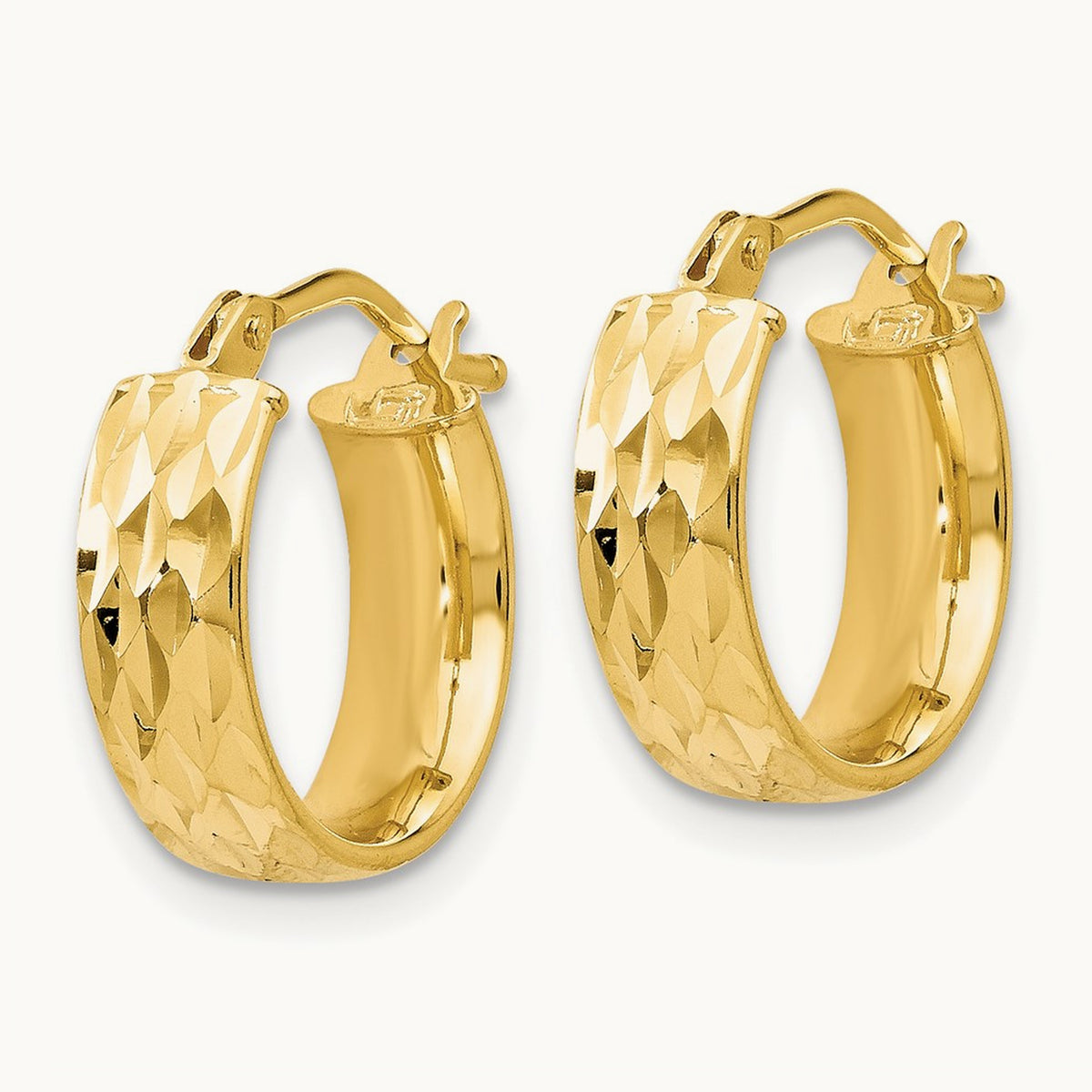 Polished and D/C Hoop Earrings — Leslie's — photo set