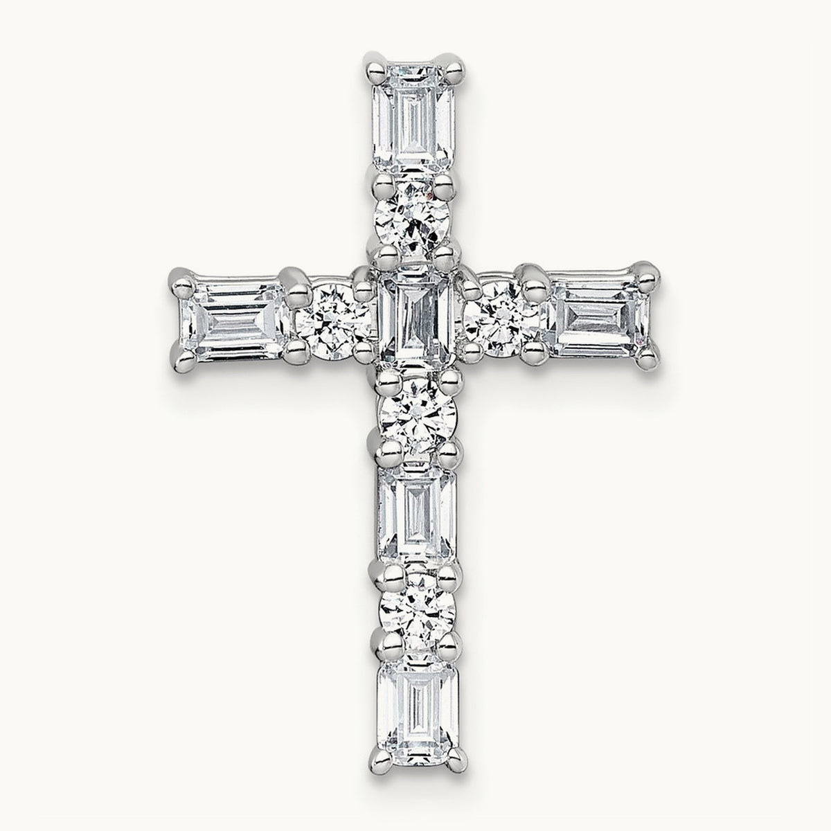 Cross Chain Slide Pendant, 1.00-2.25 ct tw Lab-Grown Diamond