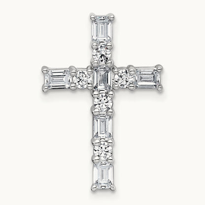 Cross Chain Slide Pendant, 1.00-2.25 ct tw Lab-Grown Diamond