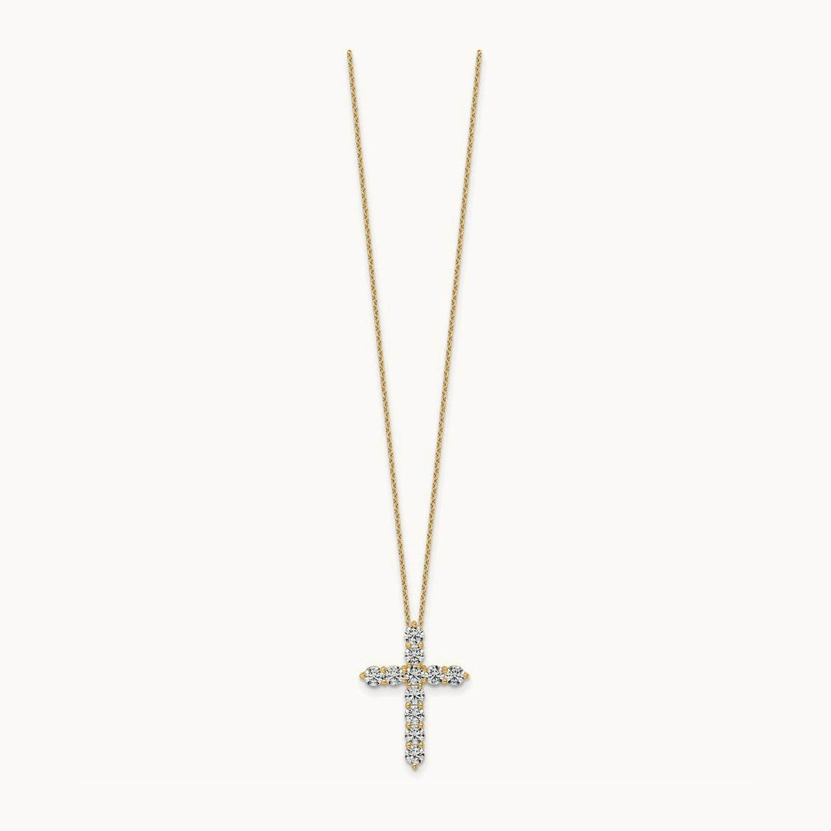 Cross Pendant Necklace, 2.00 ct tw Lab-Grown Diamond