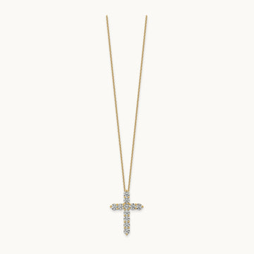 Cross Pendant Necklace, 2.00 ct tw Lab-Grown Diamond