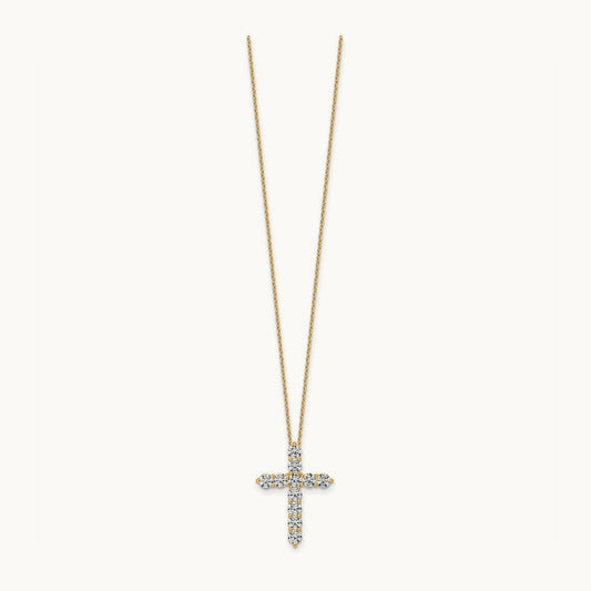 Cross Pendant Necklace, 2.00 ct tw Lab-Grown Diamond