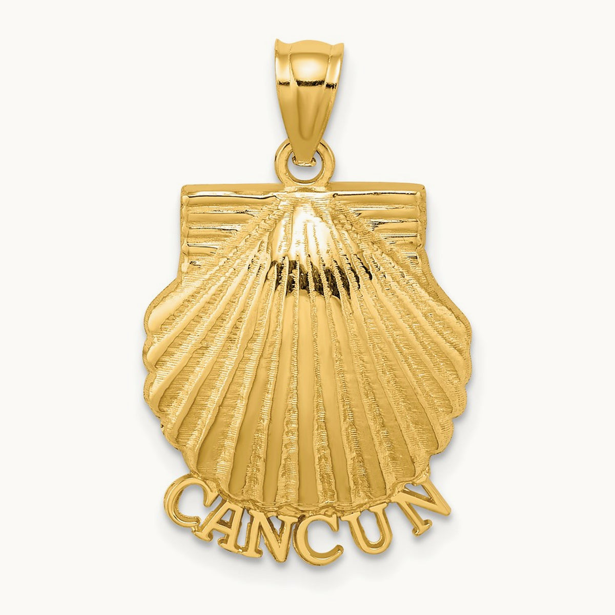 CANCUN Scallop Shell Charm, 14K