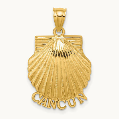 CANCUN Scallop Shell Charm, 14K