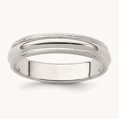 Half Round Milgrain Band — photo set