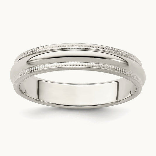 Half Round Milgrain Band — photo set