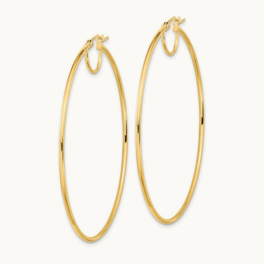 Polished Fancy Hoop Earrings — photo set