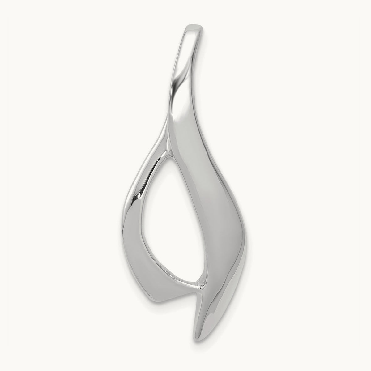 Slide, 14K White Gold