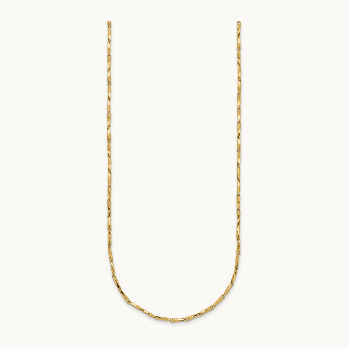 Polished Fancy Link 17in Necklace, 14K