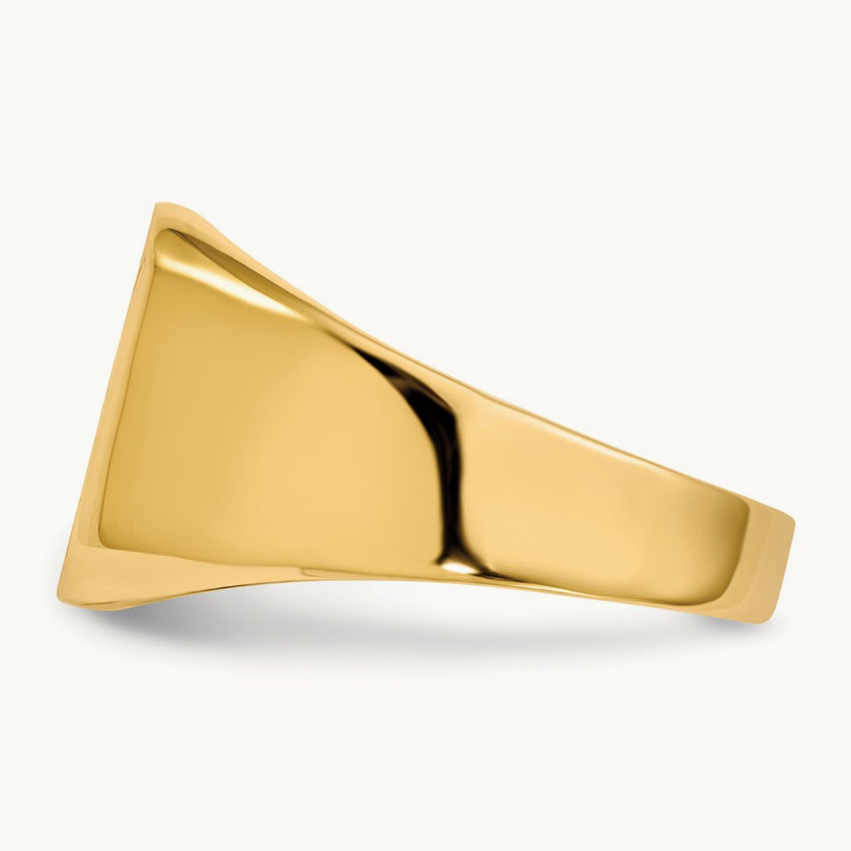 Open Back Mens Signet Ring — photo set