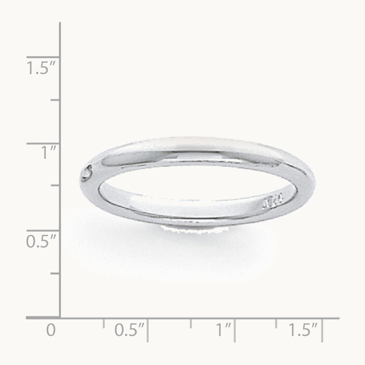 Half-Round Comfort Fit Lightweight Band — 3mm