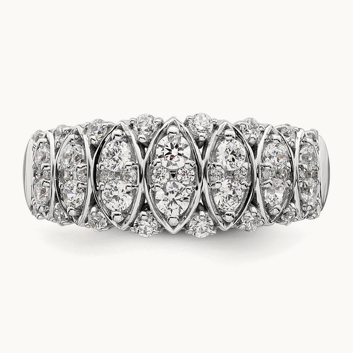 Complete Diamond Band, 14K White Gold