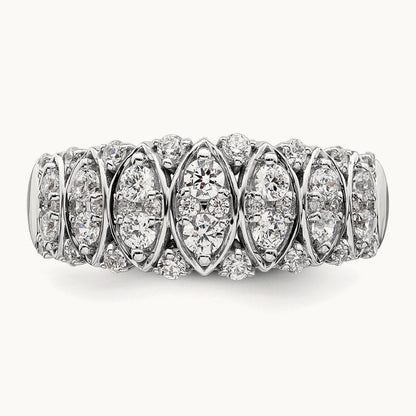 Complete Diamond Band, 14K White Gold