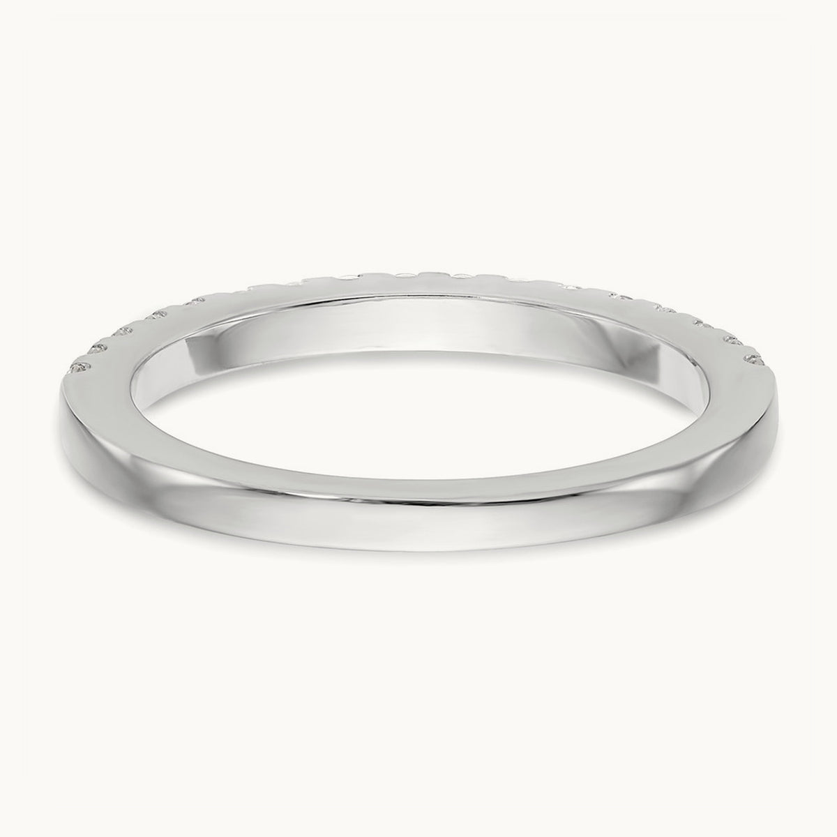 Diamond Wedding Band, 14K White Gold
