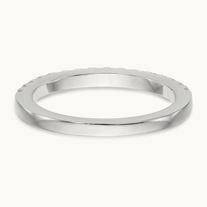 Diamond Wedding Band, 14K White Gold