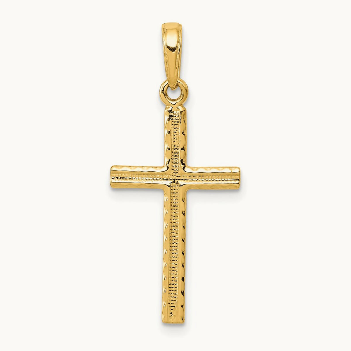 Latin Cross Pendant — 14K Yellow Gold
