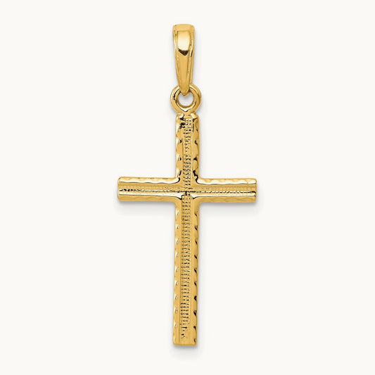 Latin Cross Pendant — 14K Yellow Gold