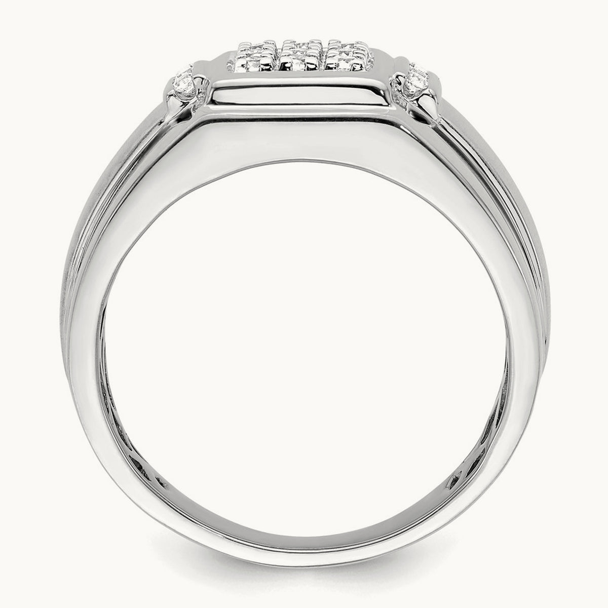 Cluster Men's Ring, 0.25 ct tw