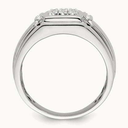 Cluster Men's Ring, 0.25 ct tw