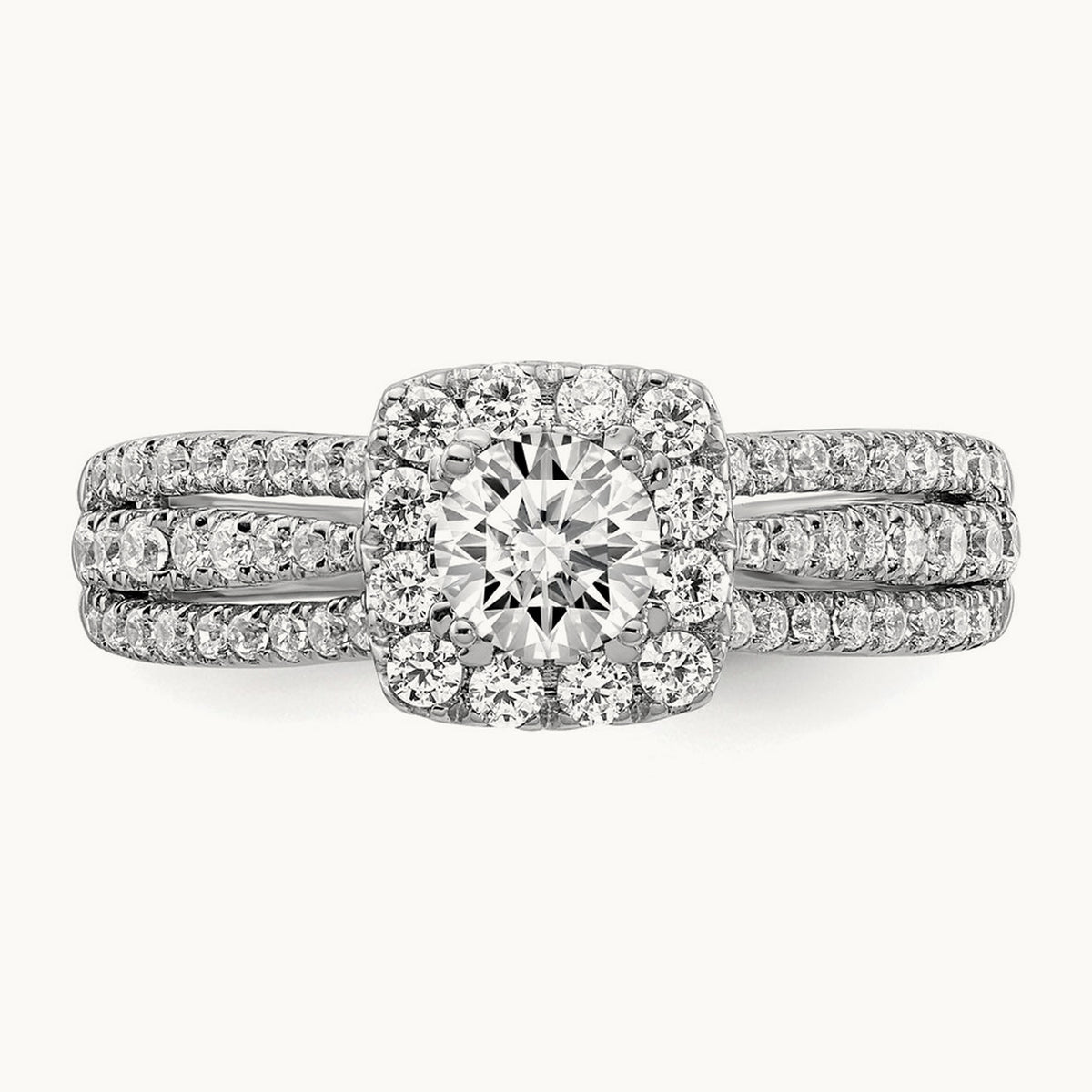 Halo Engagement Ring, 1.00 ct tw Lab-Grown Diamond