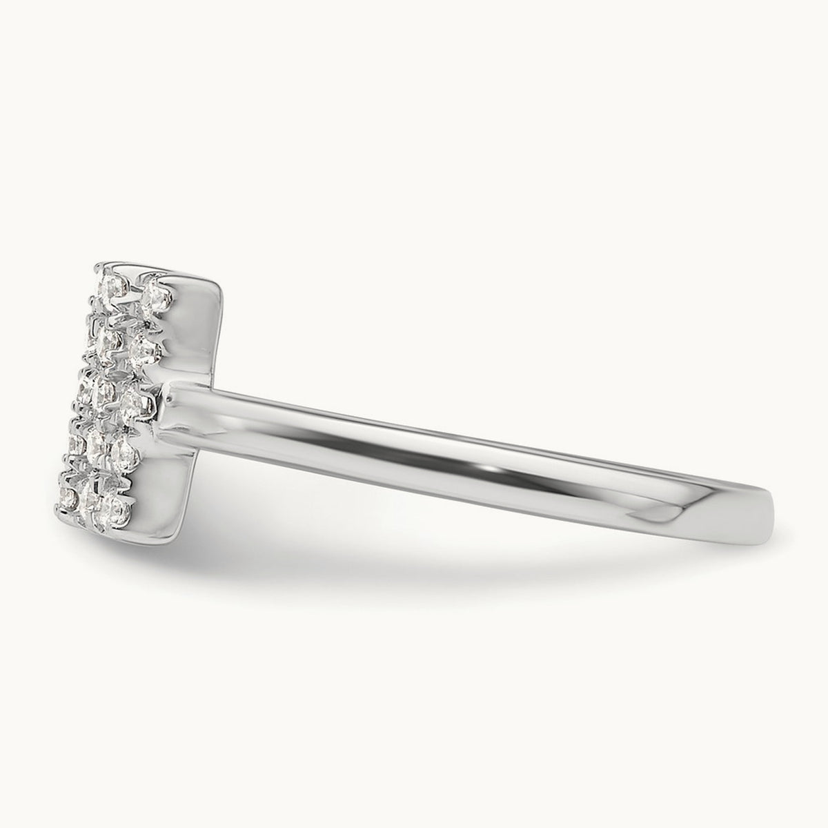 Initial N Adjustable Ring, 0.20 ct tw Lab-Grown Diamond