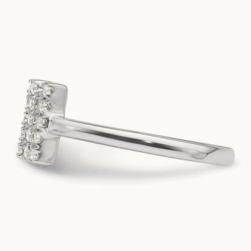 Initial N Adjustable Ring, 0.20 ct tw Lab-Grown Diamond