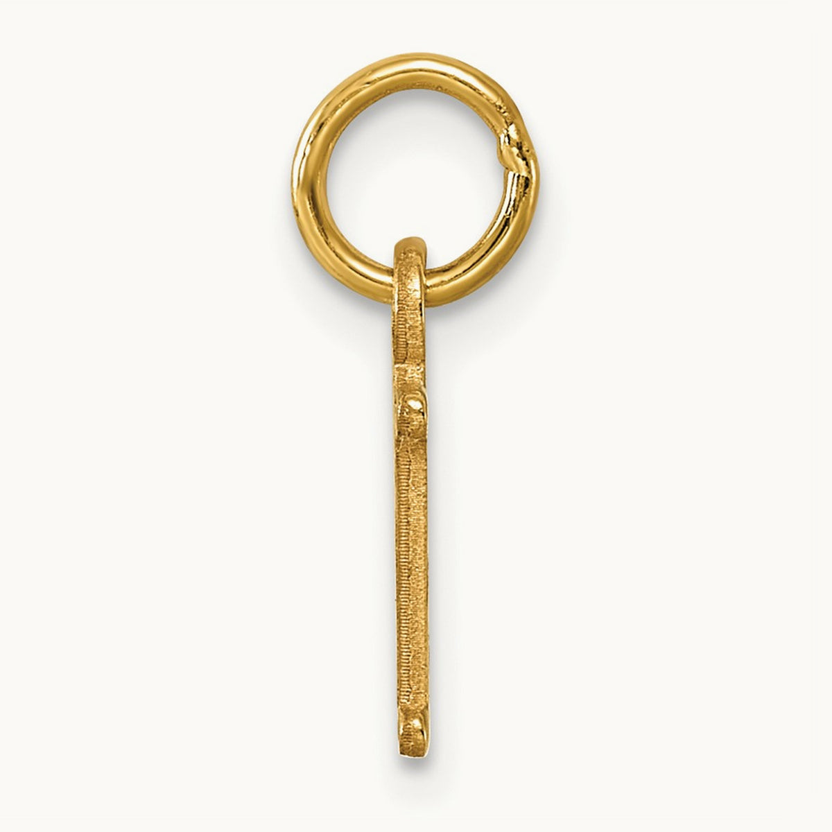 Cutout Letter M Initial Pendant, 14K Yellow Gold