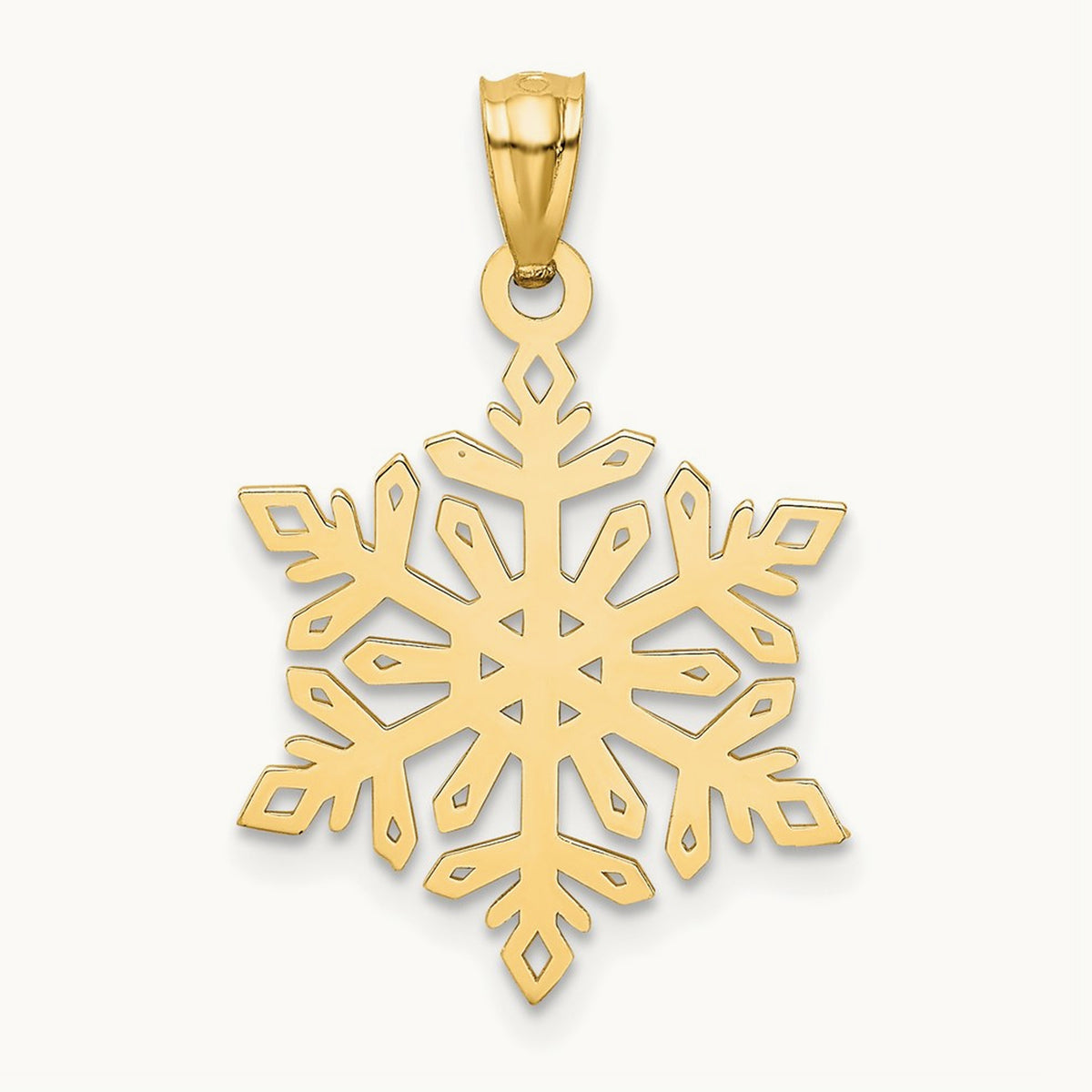 Diamond -Cut Snowflake Pendant — photo set